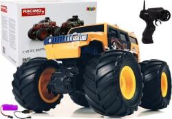 LEAN Toys Terrain Car Big Wheels Bigfoot Távirányítású 2.4G 1_18 Sárga (9032) (9032)