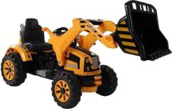 LEAN Toys Akkumulátoros Traktor Vödrös Kotrógép Narancssárga (3405) (3405)