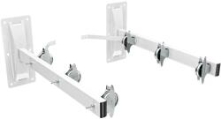Ideal Feroluc Set 2 Suporti Otel pentru Uscator Rufe, 3 Randuri de Sarme, Finisaj Alb (IFR-18344)