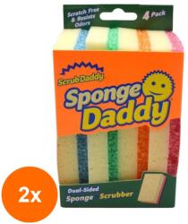 Scrub Daddy Set 2 x 4 Bureti de Vase Scrub Daddy, cu Parte Abraziva (AMS-2xSMT-1618)