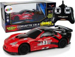 LeanToys Sportkocsi R/C 1_24 Corvette C6. R Piros 2.4 G Fények (9735) (9735)