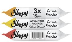 Sleepy Servetele Umede de Buzunar Sleepy, Citrus Garden, 3 Pachete x 15 Bucati (SMT-0883)