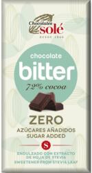 Chocolates Solé Ciocolata Neagra cu Stevie, 72% Cacao, 100 g, Chocolates Sole