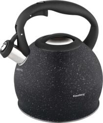 Klausberg KB-7320 Teáskanna, Sípszóval - Fekete Gránit Mintás - 2L (KB-7320) (KB-7320)