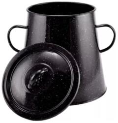 Perfect Home Garnita Emailata pentru Untura, 5 l, Negru, Perfect Home (MRK-10452)