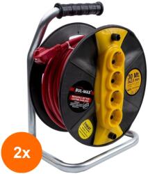 Berger Set 2 x Rola Prelungitor Cablu, 30 m, 3 x 2.5 mm, 4 Prize (LIZ-2xZLN-EXT5653)
