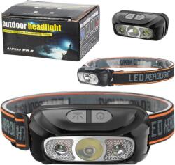 Lean LED-es Fejlámpa Vízálló Fényszóró 6 Világítási mód 21017 (21017) (21017)