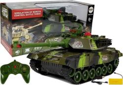 LEAN Toys R/C Nagy Távirányítású Tank - Nagy Tartályú, 2, 4 Ghz-es Lámpákkal, Zöld Világítással (7541) (7541)