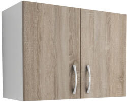  Benita 2 ajtós Felső konyhaszekrény Sonoma Tölgy-Fehér 60x30x45 cm