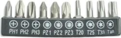 Dedra Philips, Pozidriv, Torx Bit Készlet 10 db (18A07S10) (18A07S10)