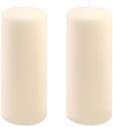 Nexos Krémszínű paraffingyertyák 2 × 25 cm Ø 10 cm 180 óra (DK47141_SL02)