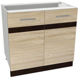  Salandra kétajtós alsó konyhaszekrény IC 80 Sonoma N