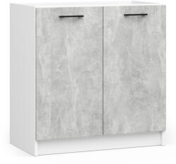 Akord Oliwia Mosogatószekrény Laminált Fehér-Beton Matt