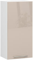 Akord Oliwia 40 Fali Konyhaszekrény Fehér-Cappuccino Magasfényű