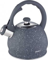 Kinghoff KH-1405 Teáskanna, Sípszóval - Szürke Gránit Mintás, 2.0L (KH-1405) (KH-1405)