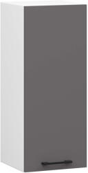 Akord Oliwia Matt Faliszekrény 30 cm Fehér/Grafitszürke