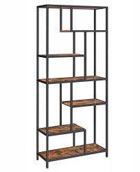 LEOBERT Modern Könyvespolc A Nappaliba 6 Polccal