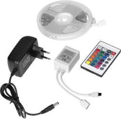 ORNO LED Szalag 12V 30L/m 100lm/m 7.2W/m IP20 RGB 5m + RGB Vezérlő + 12V-os Tápegység (LD-8/5M/RGB/SET) (LD-8/5M/RGB/SET)