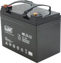 MPL Power MPLPower MB 33-12 12 V 33Ah AGM VRLA Akkumulátor (MB 33-12) (MB 33-12)