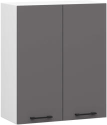 Akord Oliwia Felsőszekrény 60 cm Fehér/Grafit Matt