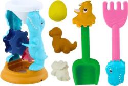 LeanToys Homokos Játékkészlet, Daráló, Spatula, Gereblye, Formák, Dinoszauruszok 18532 (18532) (18532)