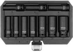 TOYA Hosszú gépi dugókulcs készlet 10 részes 1/2" 10 részes 10-27 mm (YT-10557)