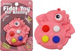 LeanToys rózsaszín Dinoszaurusz Formájú Pop It Stresszoldó Játék 17760 (17760) (17760)