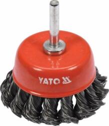 TOYA Drótcsiszoló Fazékkefe 65 mm Sodrott (YT-47518) (YT-47518)