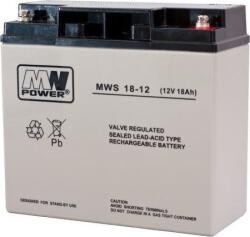 MPL Power MPLPower MWS 18-12 12 V 18Ah AGM VRLA Akkumulátor (MWS 18-12 12V 18Ah) (MWS 18-12 12V 18Ah)