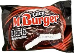 M. Burger 42G Dark Marshmallow - Étbevonóba mártott kakós keksz habcukor töltelékkel