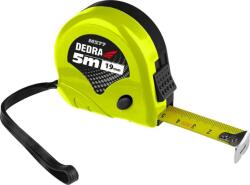 Dedra Mérőszalag 5 m X 19 mm Dupla Stoppos Pvc Tartóval (M577P) (M577P)