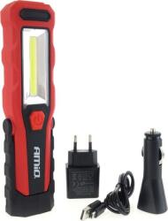 AMiO LED-es Akkumulátoros Szerelőlámpa Akasztóval Mágneses Talppal (AMI-02171) (AMI-02171)