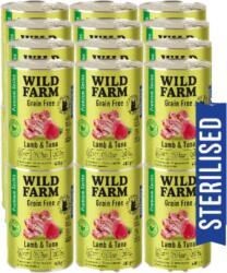  Wild Farm WILD FARM Premium Grain Free Lamb and Tuna 24x400g - gabonamentes eledel sterilizált macskáknak