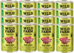 Wild Farm WILD FARM Premium Grain Free Beef and Duck 12x400g - gabona nélküli macskaeledel