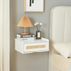 PremiumXL Fali Polc Fiókkal Ljuredsø 40x30x16, 5 cm Fehér