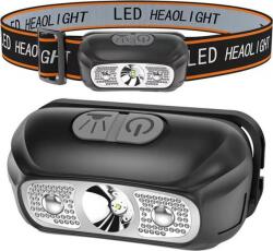 Lean LED-es Fejlámpa Fejlámpa Kettős módú USB-töltés Akár 5 órás Működés 21013 (21013) (21013)