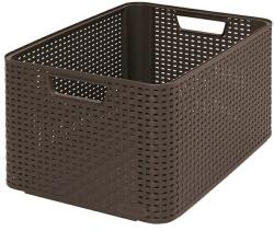 Curver/keter Curver Style "L" Műanyag Tároló Kosár 30 L - 43, 5 X 23 X 32, 5 Cm - Sötétbarna (205850) (205850)