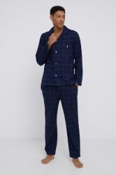 Ralph Lauren pamut pizsama sötétkék, mintás - sötétkék XXL