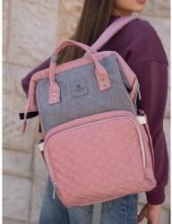 ZELLIA Peterson Női Hátizsák Ptn Mb3-6012 Gray-Pink - Szrke-Rózsaszín (ZLK-ptn-mb36012-gray-22287489)