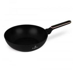 Berlinger Haus Wok serpenyő 28 cm alu 3 rétegű titánpro bevonattal Black Rose Collection BH/8353 (BH/8353)