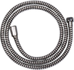 Invena SUPERFLEX Zuhanycső, csavarodásmentes, 150cm, króm-fekete (AW-30-JT6-C)