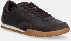 BOSS bőr sportcipő Careton - barna Férfi 46