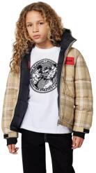 HUGO gyerek kifordítható pehelykabát - bézs 138