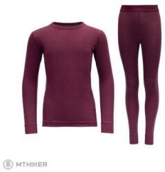Devold Set termal pentru copii Devold Outdoor Wool, Beetroot (6 rokov)