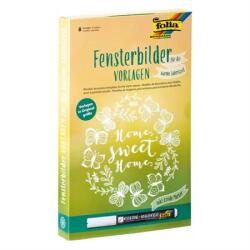FOLIA Ablakdekorácós sablon szett 8db/csomag +1db krétatoll