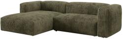 MICADONI Zöld bársony sarokülőgarnitúra Martina 280 cm, balos (MIC_LC_S_212_F1_MARTINA3)