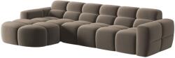 MICADONI Lisa bársony sarokgarnitúra 310 cm, balos (MIC_LC_184_F1_LISA2)