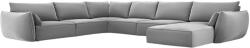 MICADONI Kaelle bársony sarokgarnitúra 384 cm, balos (MIC_UL_51_F1_KAELLE5)