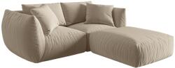 MICADONI Bársony sarokgarnitúra Chris 220 cm, balos/jobbos (MIC_SET1_184_F1_CHRIS1)