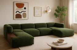 MICADONI Martina bársony sarokülőgarnitúra 406 cm, balos (MIC_UL_120_F1_MARTINA3)